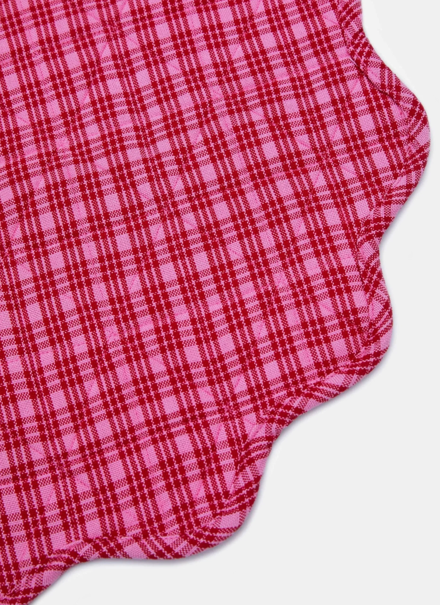 Katherine Plaid Scalloped Edge Placemat>Meri Meri Sale