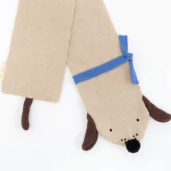 Knitted Puppy Scarf><noscript><img width=