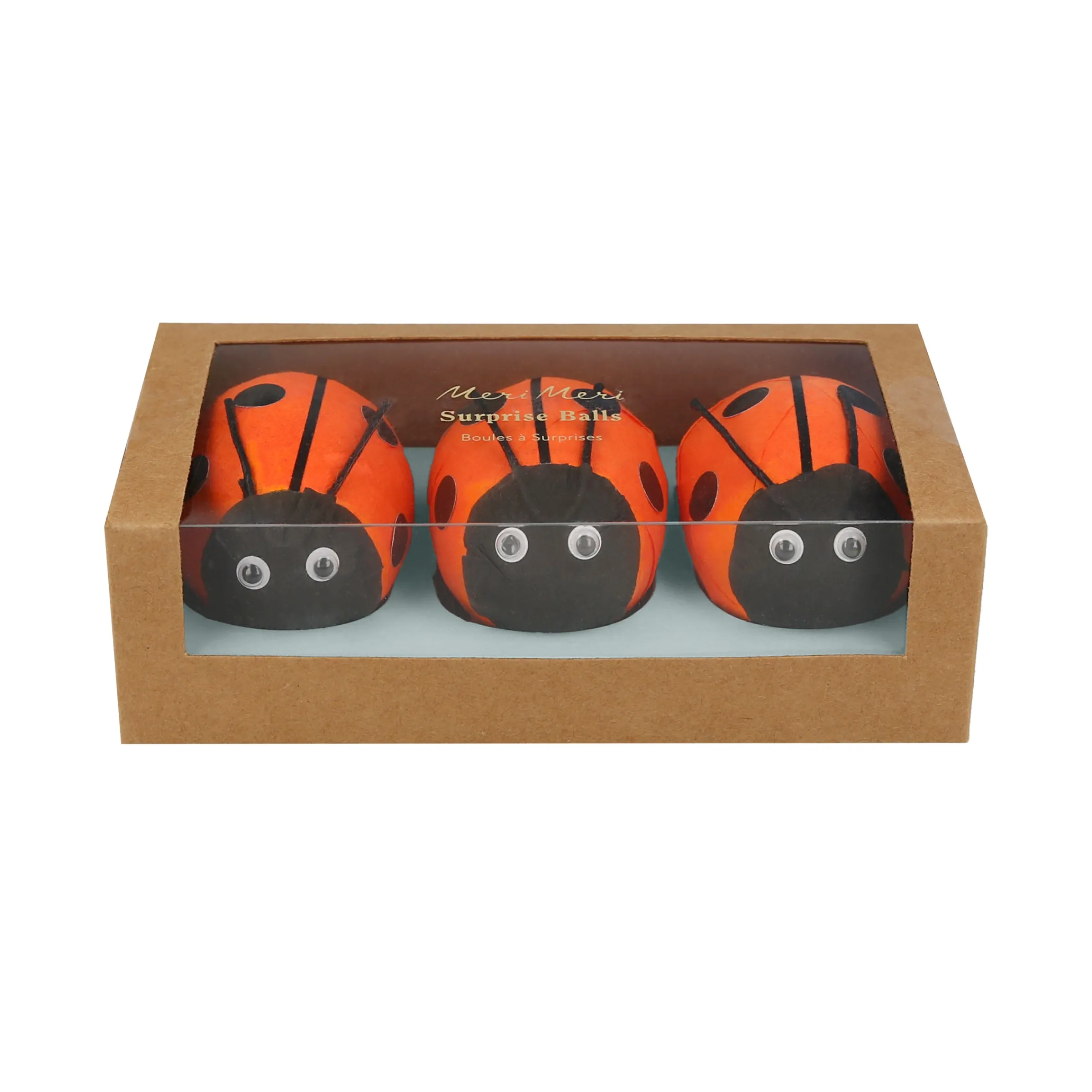 Ladybug Surprise Balls (x 3)>Meri Meri Discount