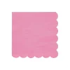 Large Bubblegum Pink Paper Napkins (x 20)>Meri Meri Hot