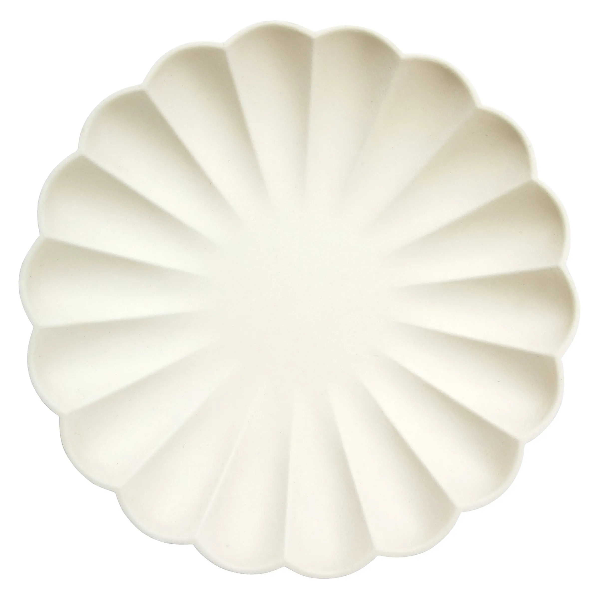 Large Cream Compostable Plates - Big Multipack (x 48)>Meri Meri Discount