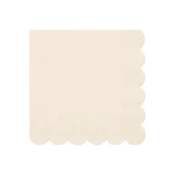 Large Cream Paper Napkins - Big Multipack (x 100)>Meri Meri Fashion