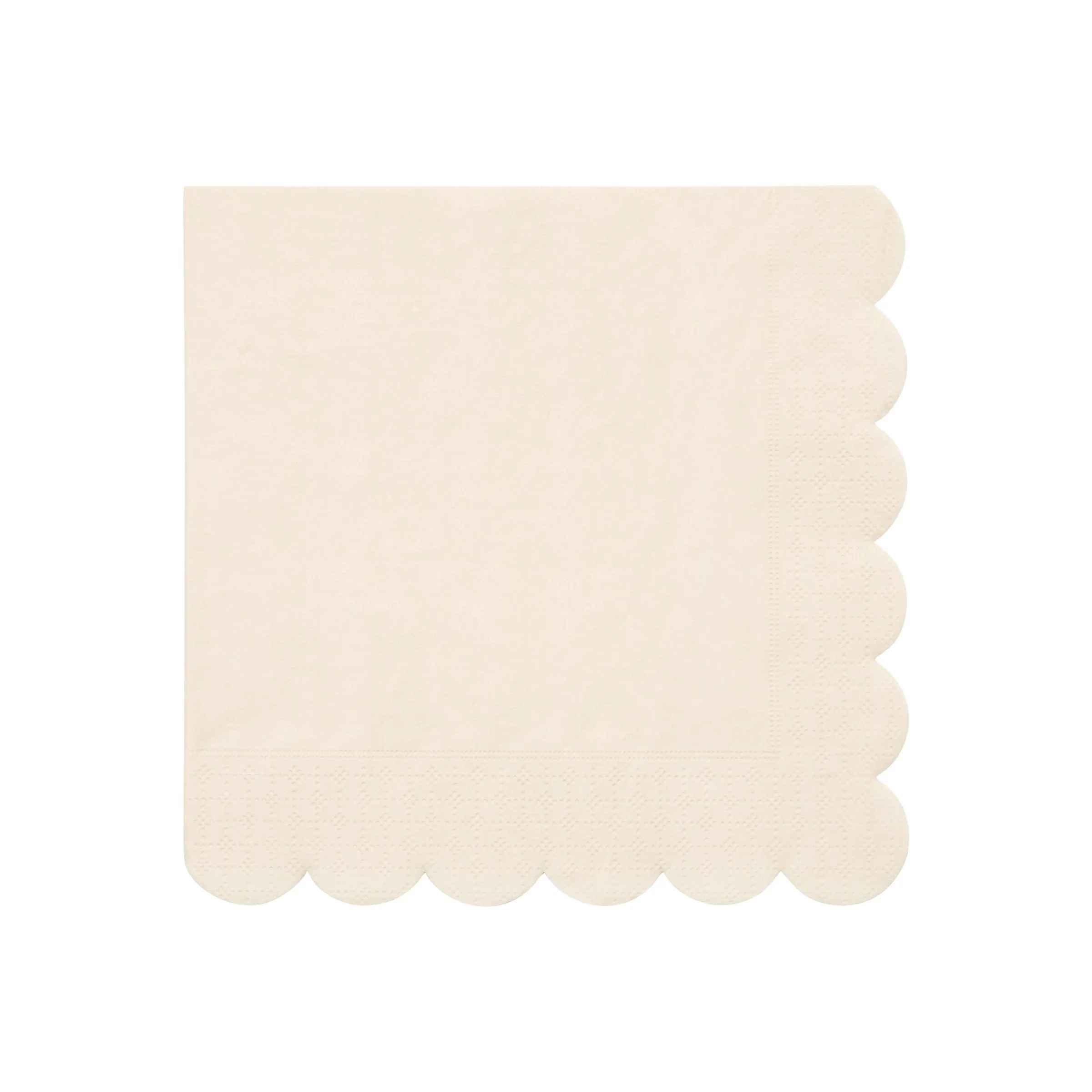 Large Cream Paper Napkins - Big Multipack (x 100)>Meri Meri Fashion