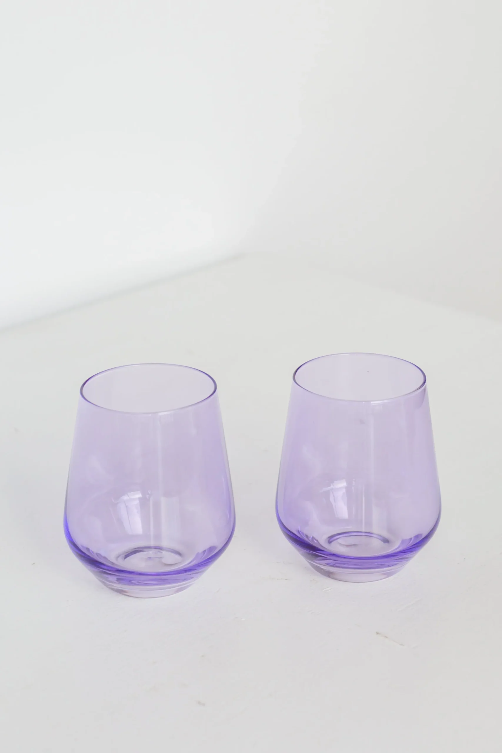 Lavender Stemless Wine Glasses ( x 6)>Meri Meri Outlet