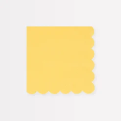 Lemon Sherbet Small Napkins (x 16)>Meri Meri Clearance