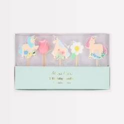 Meadow Unicorns Candles (x 5)>Meri Meri Online