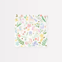 Meadow Unicorns Small Napkins (x 16)>Meri Meri New