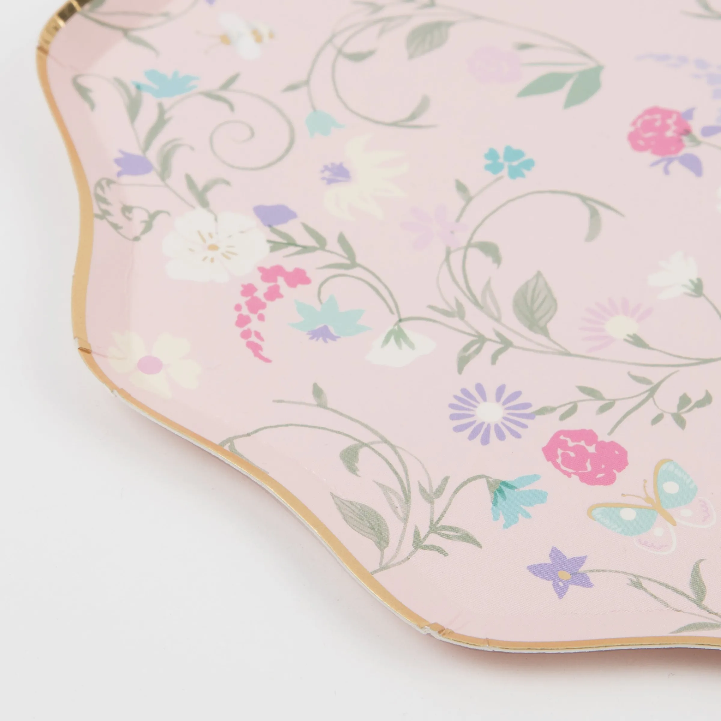 x Ladurée Paris Floral Side Plates (x 8)>Meri Meri Hot