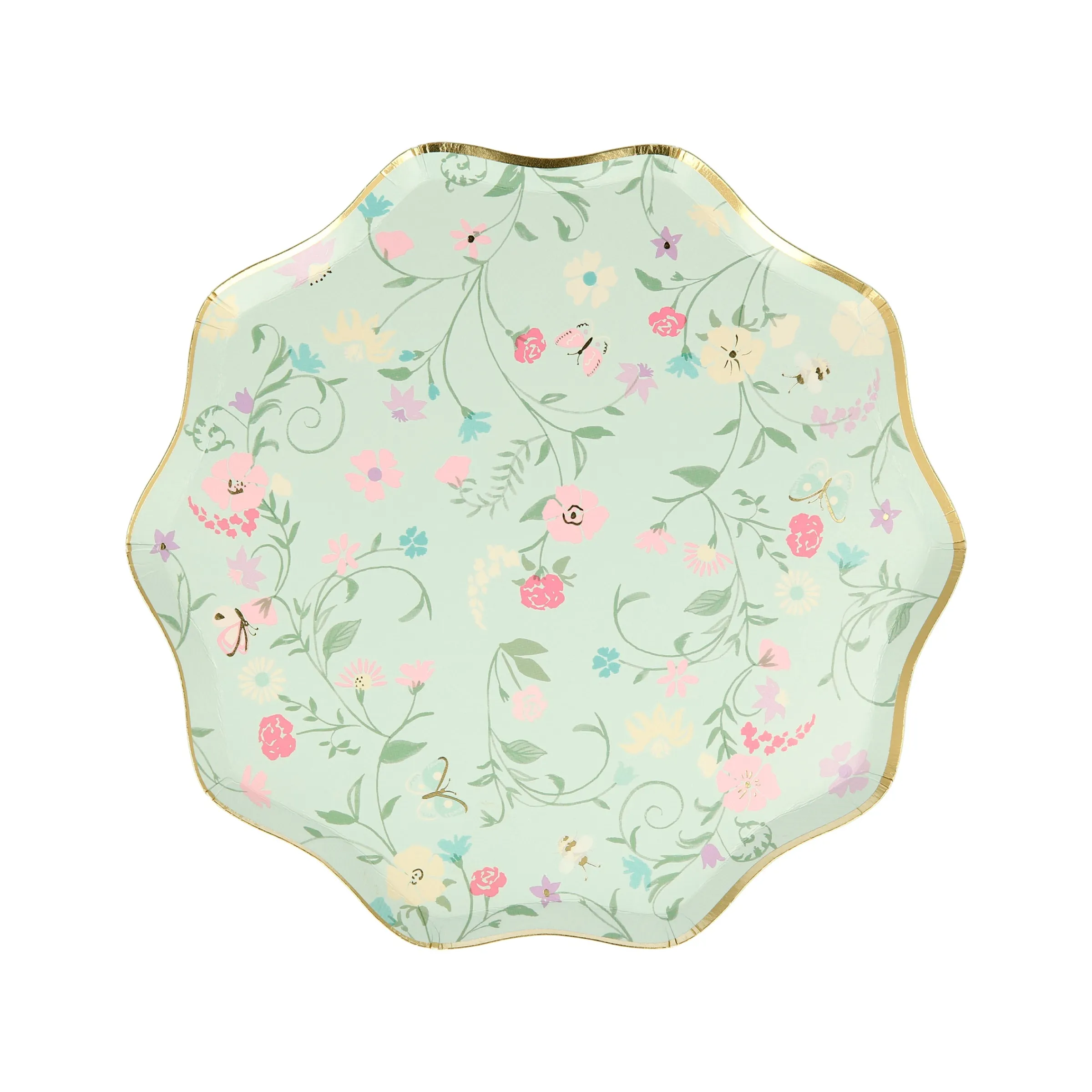 x Ladurée Paris Floral Side Plates (x 8)>Meri Meri Hot