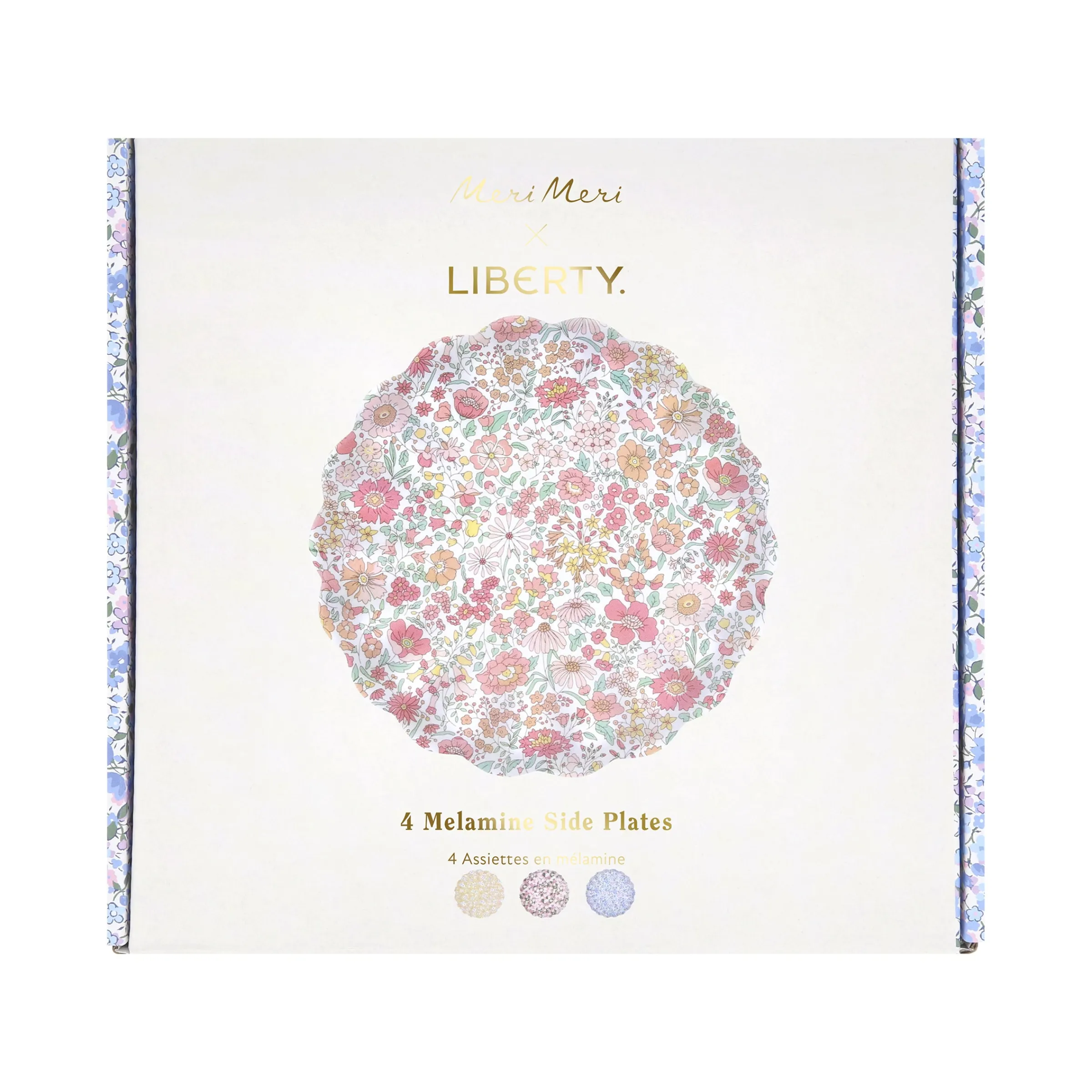 x Liberty Mixed Set Reusable Small Plates (x 4)>Meri Meri Online