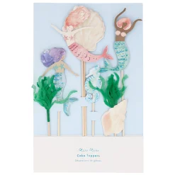 Mermaid Cake Toppers (x 7)>Meri Meri Best