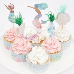 Mermaid Cupcake Kit (x 24 toppers)>Meri Meri Sale