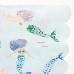 Mermaids Swimming Napkins (x 16)>Meri Meri Hot