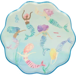 Mermaids Swimming Plates (x 8)>Meri Meri Online