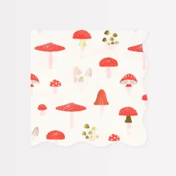Merry Mushrooms Large Napkins (x 16)>Meri Meri New