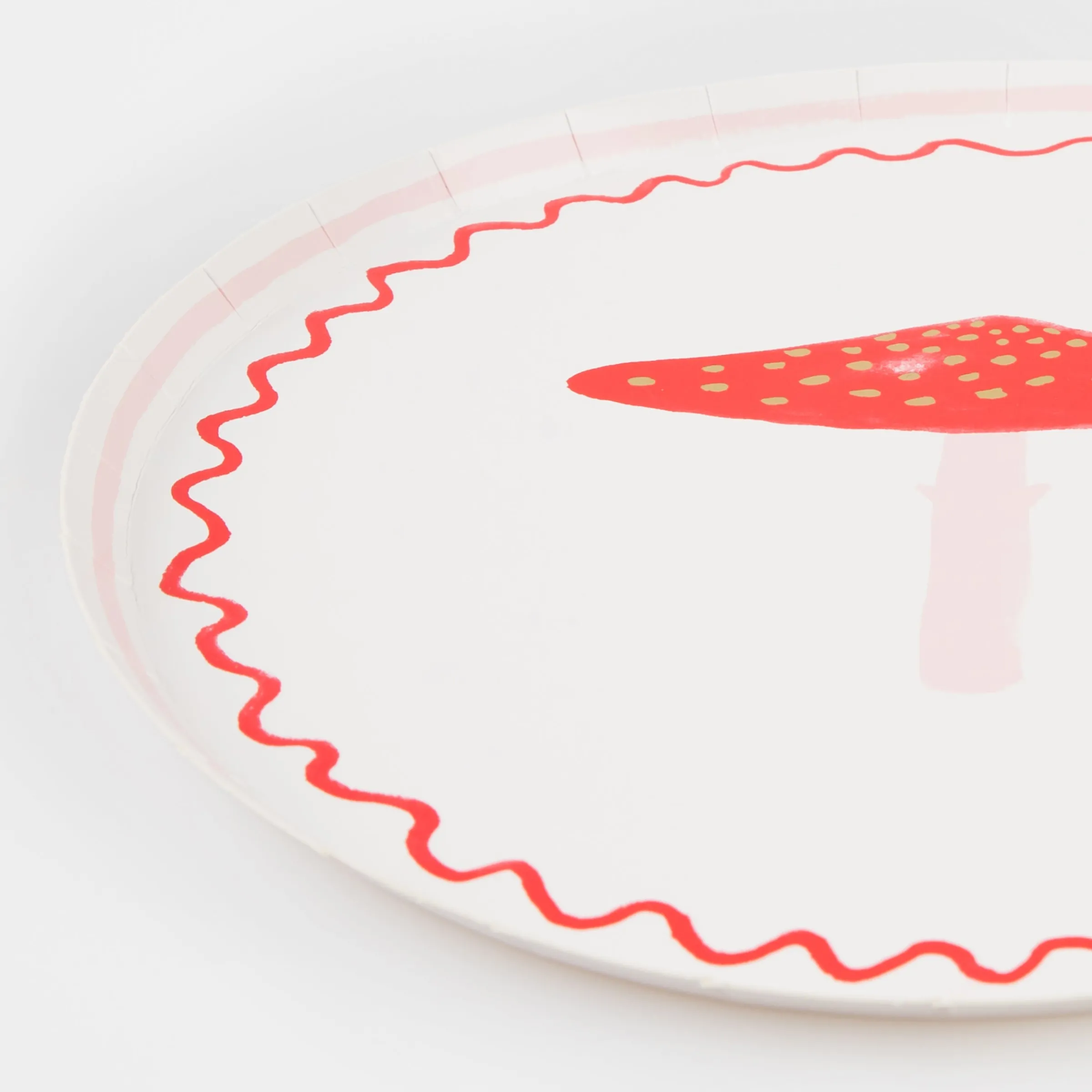 Merry Mushrooms Side Plates (x 8)>Meri Meri Hot