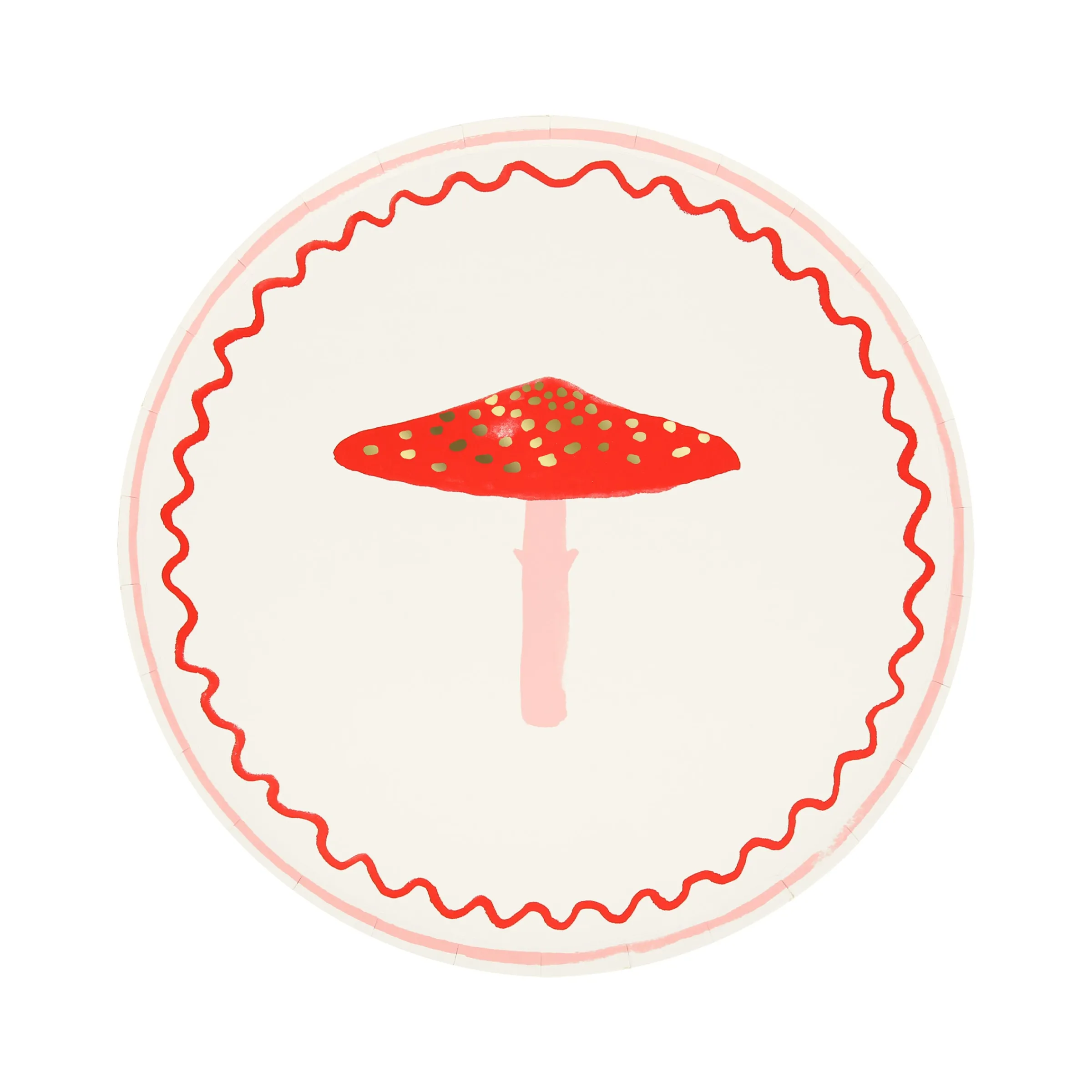 Merry Mushrooms Side Plates (x 8)>Meri Meri Hot