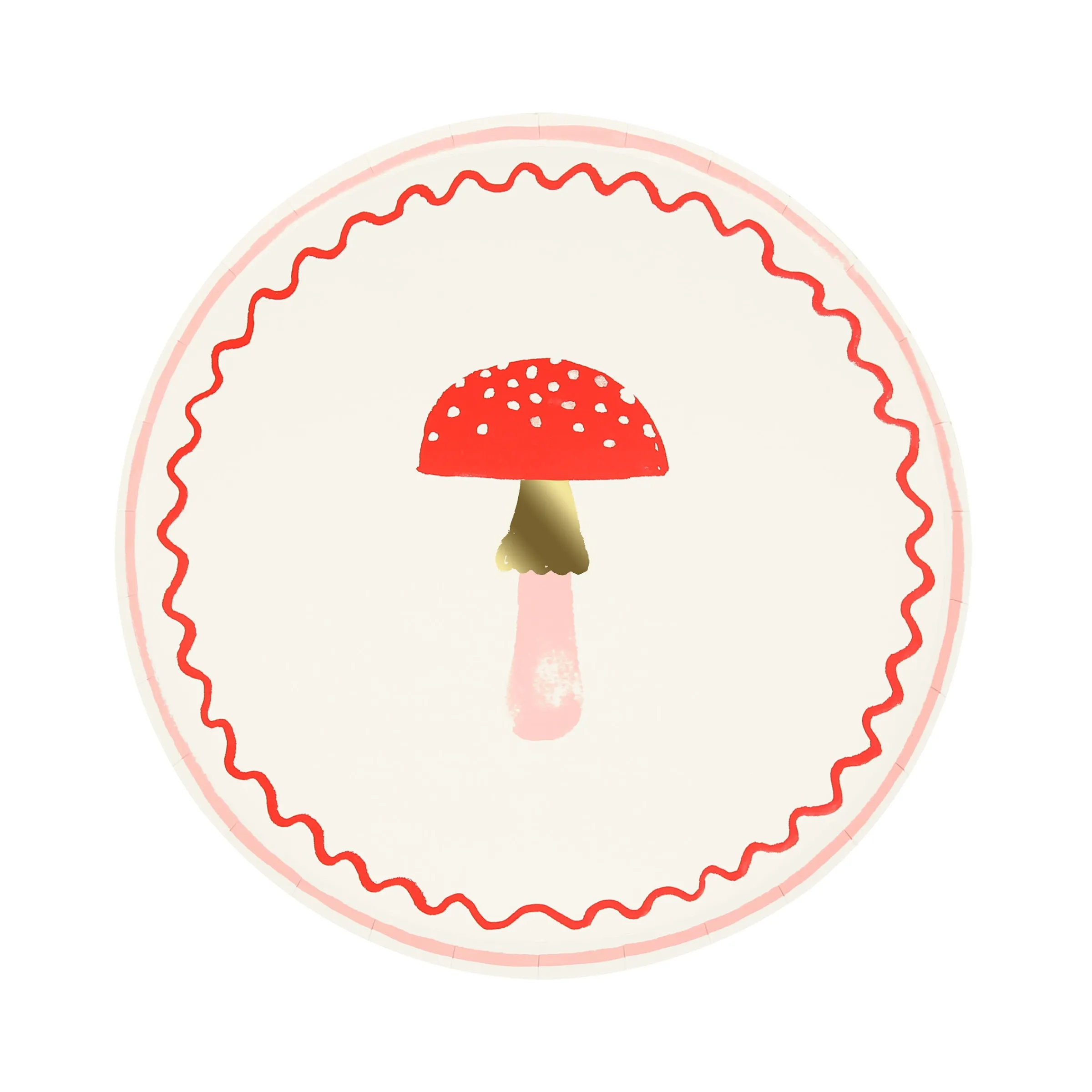 Merry Mushrooms Side Plates (x 8)>Meri Meri Hot