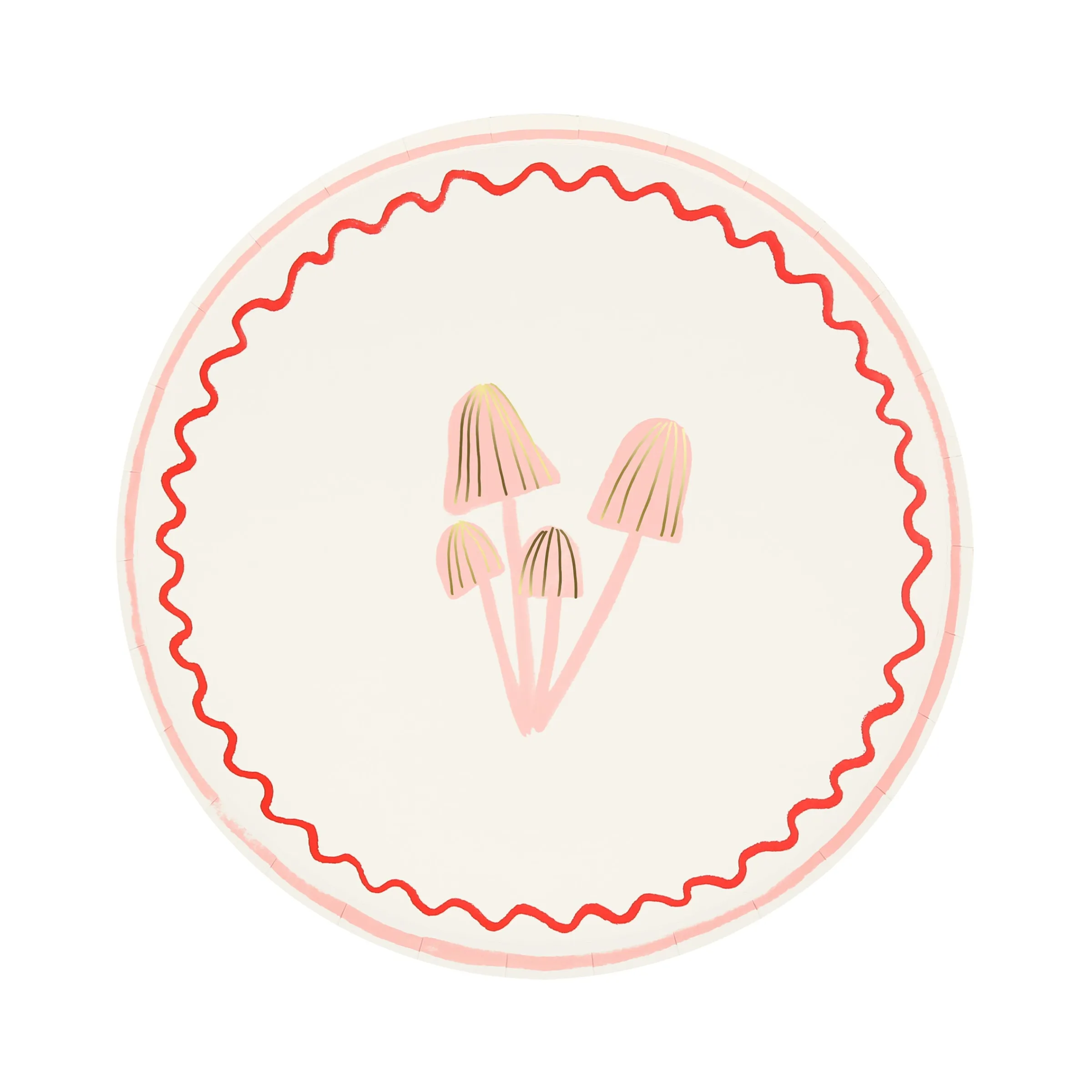 Merry Mushrooms Side Plates (x 8)>Meri Meri Hot
