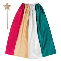 Metallic Rainbow Cape & Wand><noscript><img width=