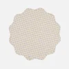 Mini Gingham Cream Scalloped Edge Placemat>Meri Meri Best