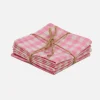 Mini Gingham Peony Kids Napkins>Meri Meri Sale