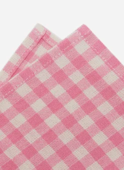 Mini Gingham Peony Kids Napkins><noscript><img width=