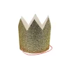 Mini Gold Glitter Crowns (x 8)>Meri Meri Discount