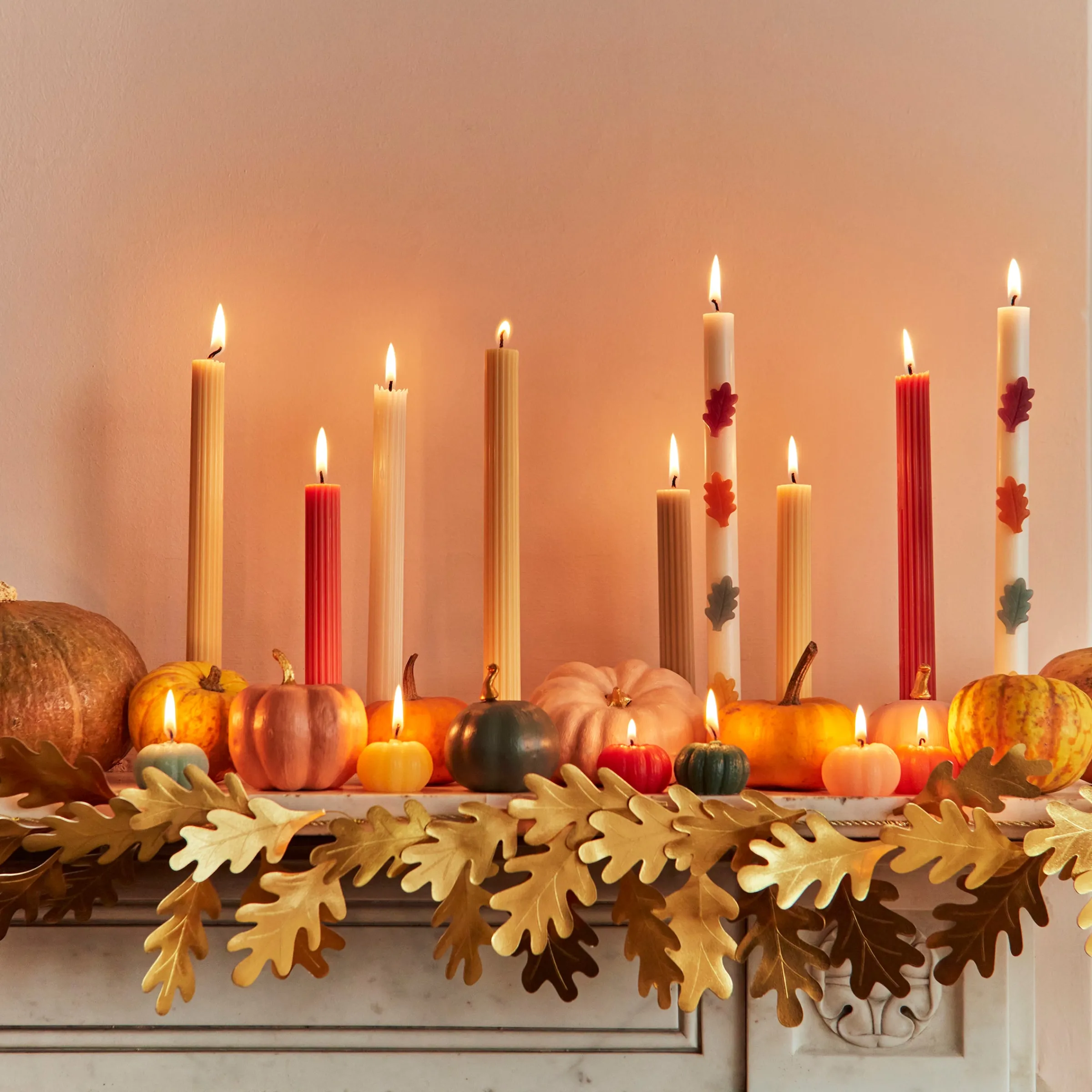 Mini Rainbow Pumpkin Candles (x 6)>Meri Meri Best