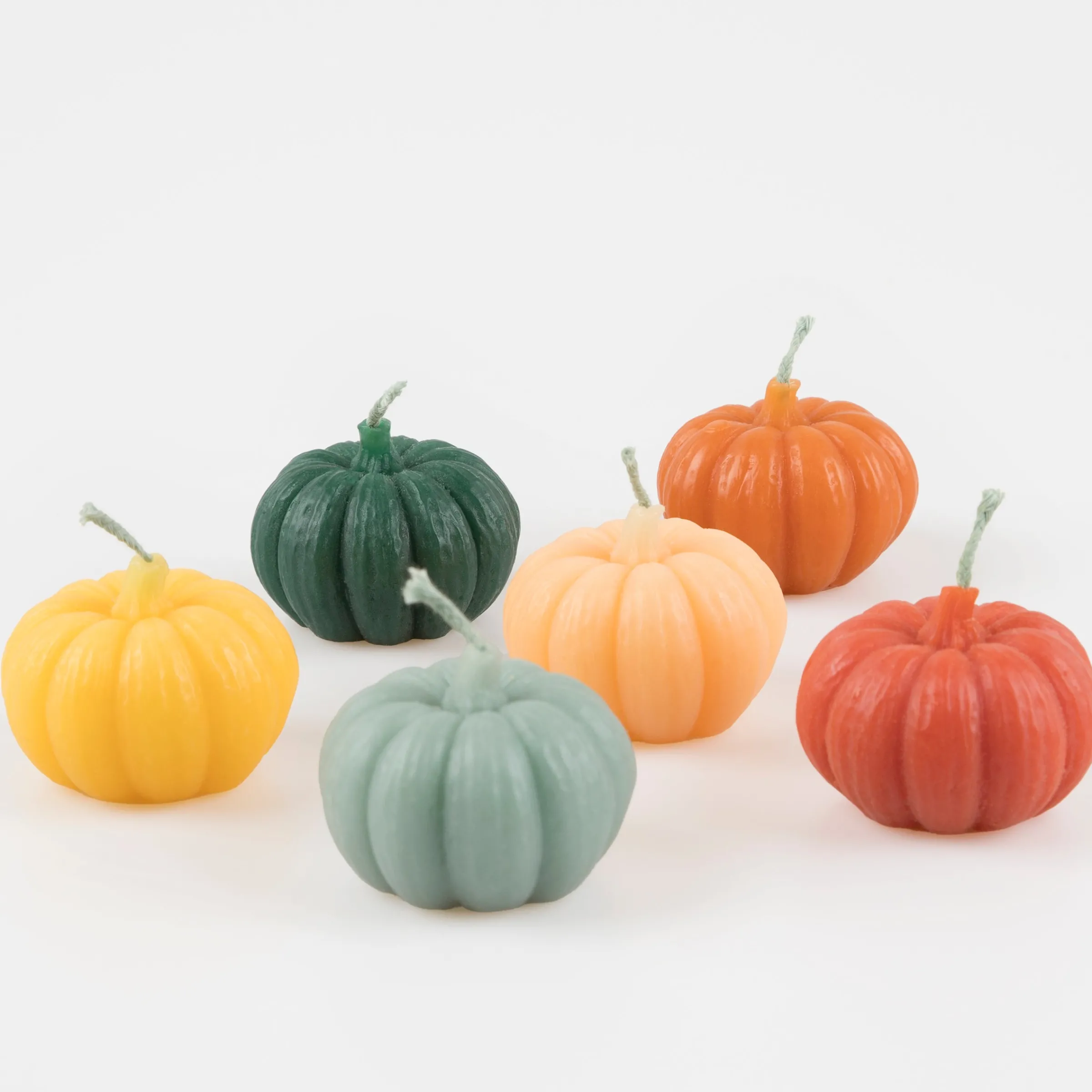 Mini Rainbow Pumpkin Candles (x 6)>Meri Meri Best