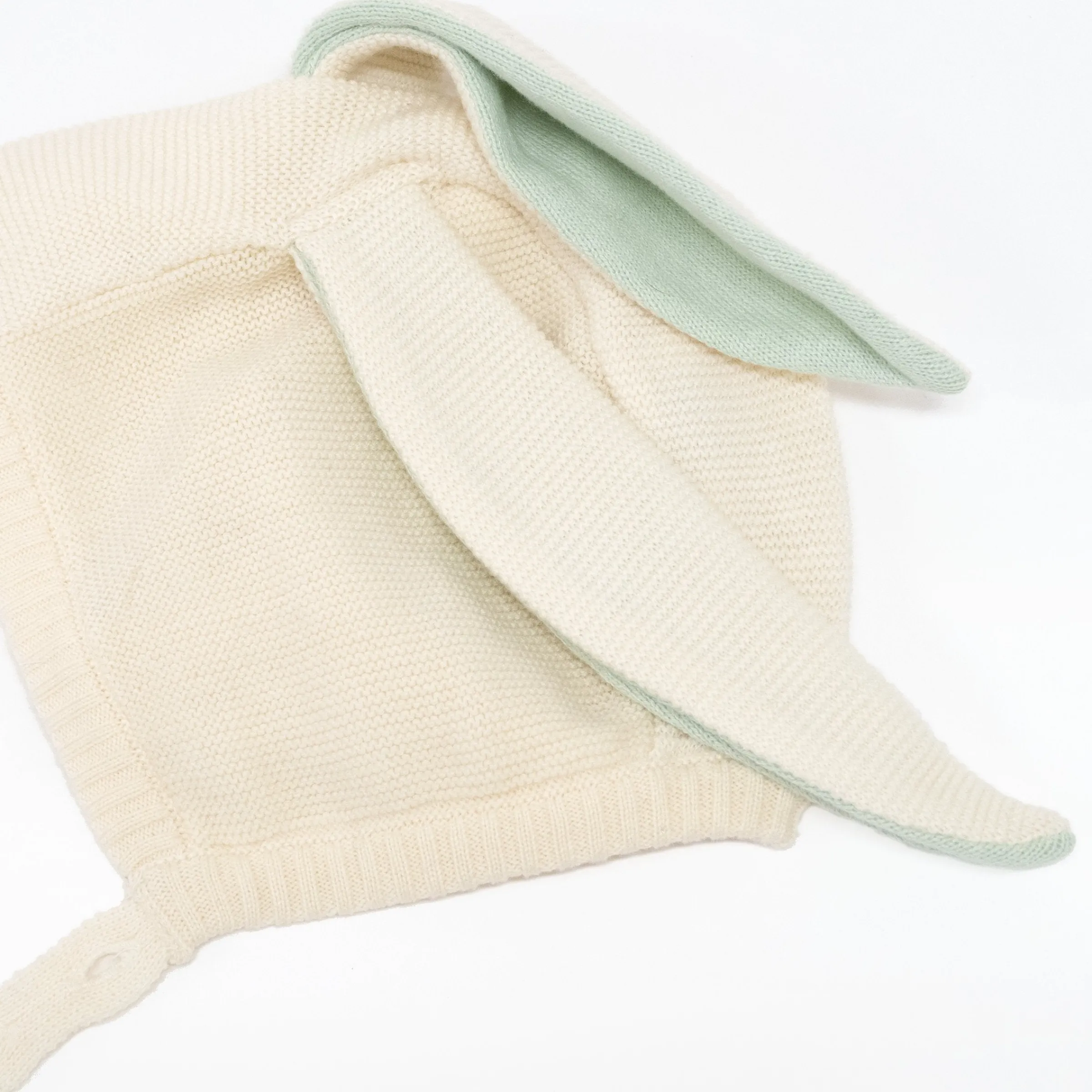 Mint Bunny Baby Bonnet>Meri Meri Clearance