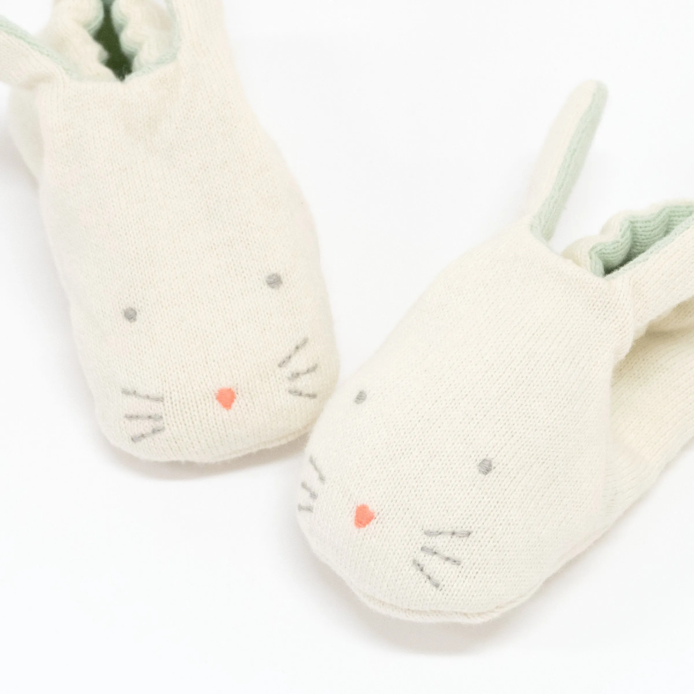 Mint Bunny Baby Booties>Meri Meri Outlet