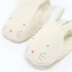 Mint Bunny Baby Booties><noscript><img data-lazyloaded=