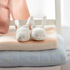 Mint Bunny Baby Booties><noscript><img data-lazyloaded=