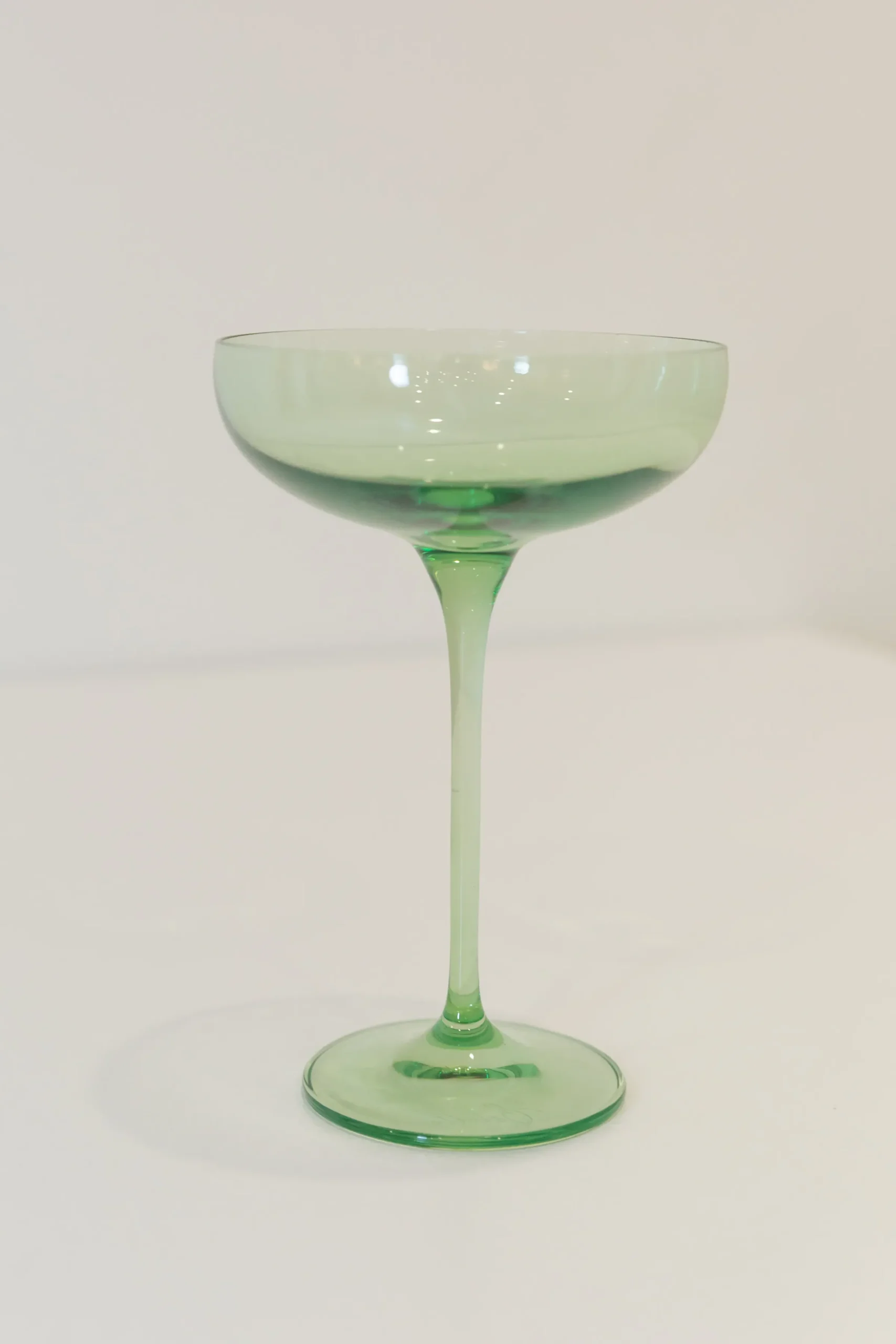 Mint Green Champagne Coupe Stemware (x 6)>Meri Meri Outlet