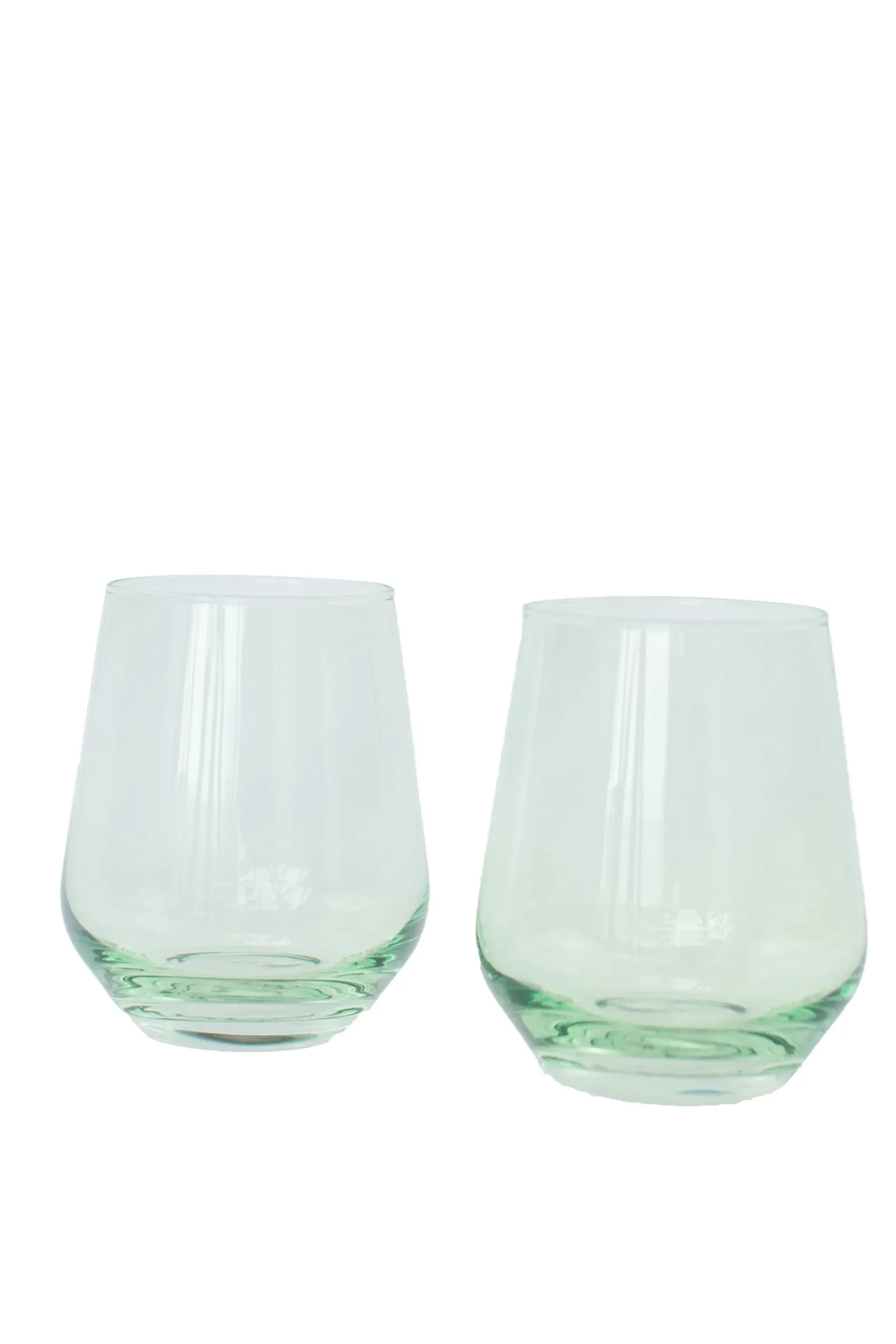 Mint Green Stemless Wine Glasses ( x 6)>Meri Meri New