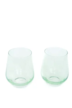 Mint Green Stemless Wine Glasses ( x 6)><noscript><img width=