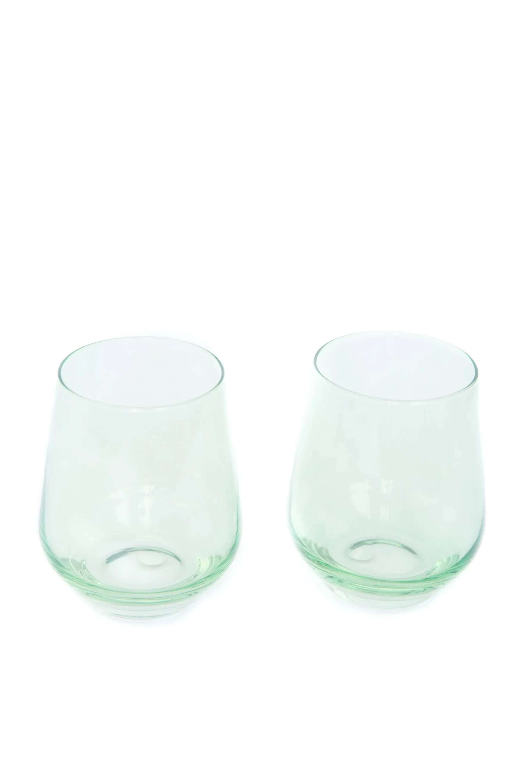 Mint Green Stemless Wine Glasses ( x 6)>Meri Meri New