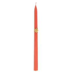 Mixed Gold Star Taper Candles (x 6)><noscript><img width=