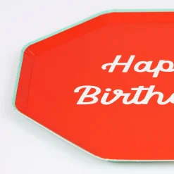 Mixed Happy Birthday Dinner Plates (x 8)>Meri Meri Outlet