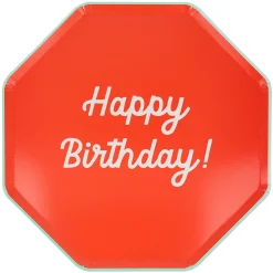 Mixed Happy Birthday Dinner Plates (x 8)><noscript><img width=