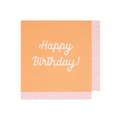 Mixed Happy Birthday Large Napkins (x 16)><noscript><img width=