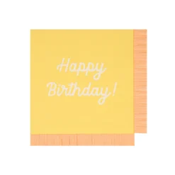 Mixed Happy Birthday Large Napkins (x 16)><noscript><img width=