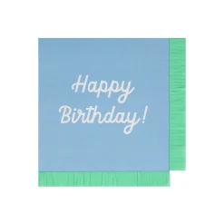 Mixed Happy Birthday Large Napkins (x 16)><noscript><img width=