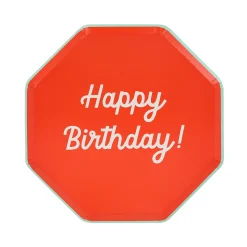 Mixed Happy Birthday Side Plates (x 8)><noscript><img width=