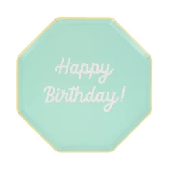 Mixed Happy Birthday Side Plates (x 8)><noscript><img width=
