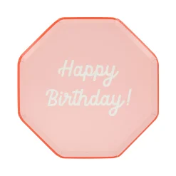 Mixed Happy Birthday Side Plates (x 8)><noscript><img width=