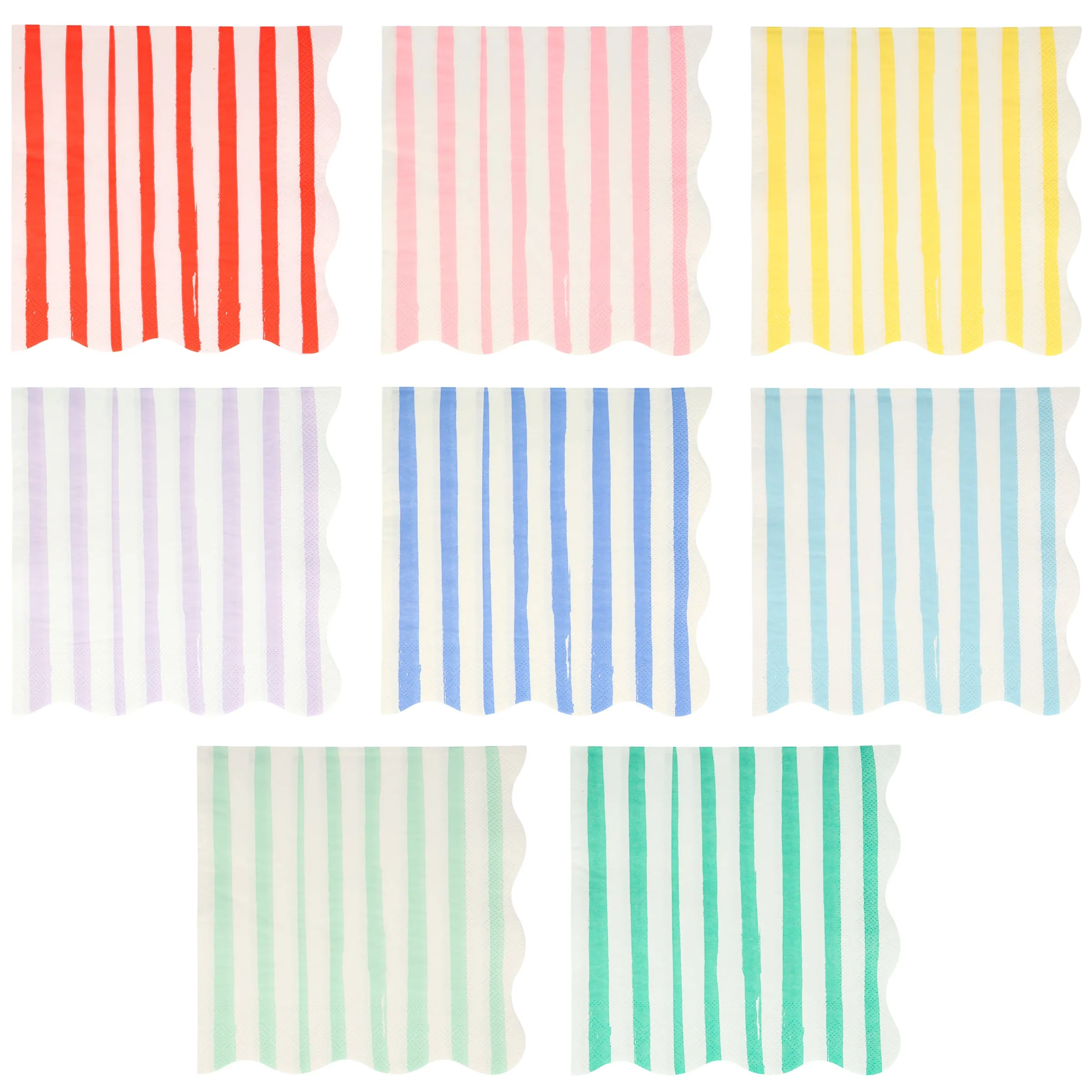 Mixed Stripe Large Napkins (x 16)>Meri Meri Online