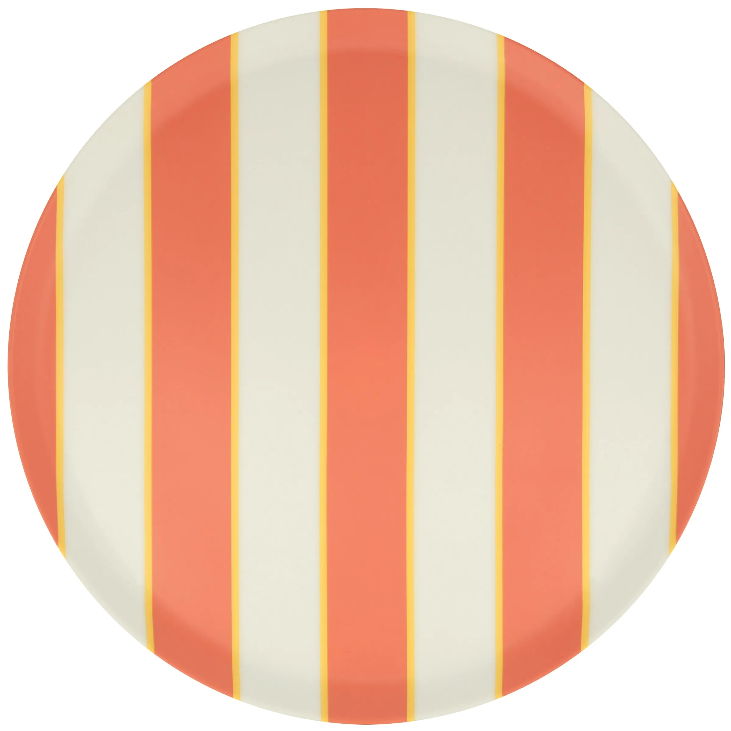 Mixed Stripe Reusable Large Plates (x 6)>Meri Meri Clearance