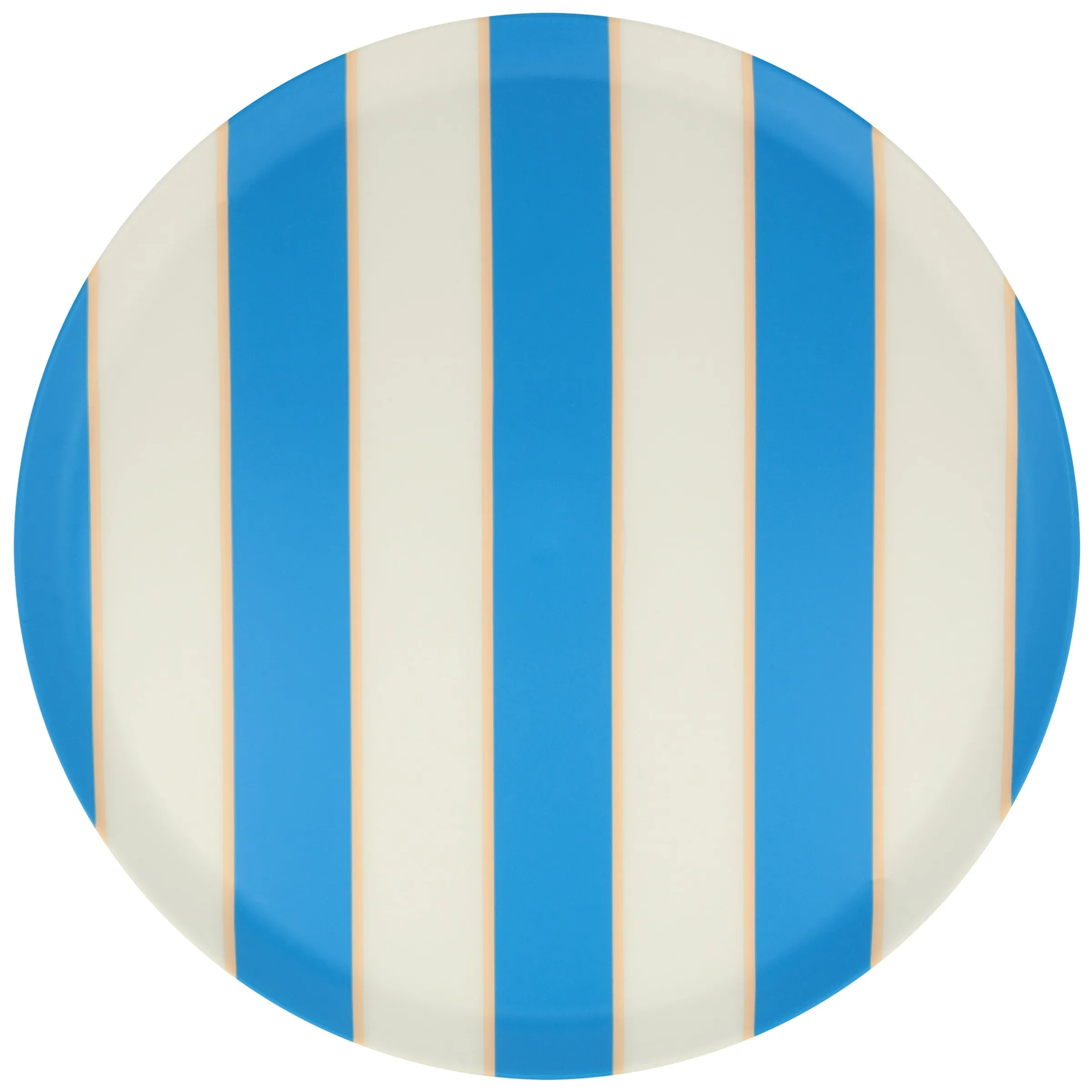 Mixed Stripe Reusable Large Plates (x 6)>Meri Meri Clearance